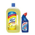 LIZOL FLORAL 975ml FREE HARPIC 200ml